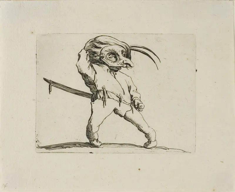 The Masked Man with Twisted Legs, from Varie Figure Gobbi