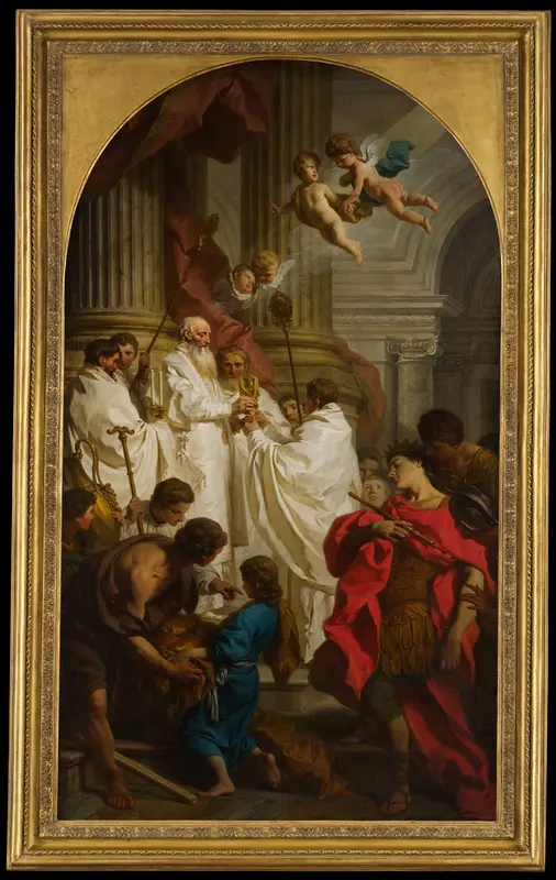 The Mass of Saint Basil Wall Art by Pierre Hubert Subleyras - High-Resolution Digital Print