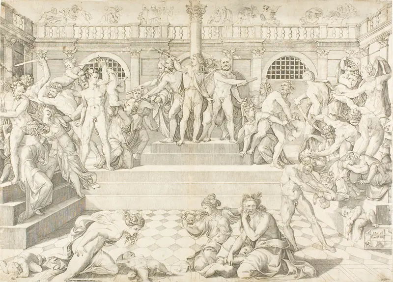 The Massacre of the Innocents Wall Art by Marco Dente da Ravenna - High-Resolution Digital Print