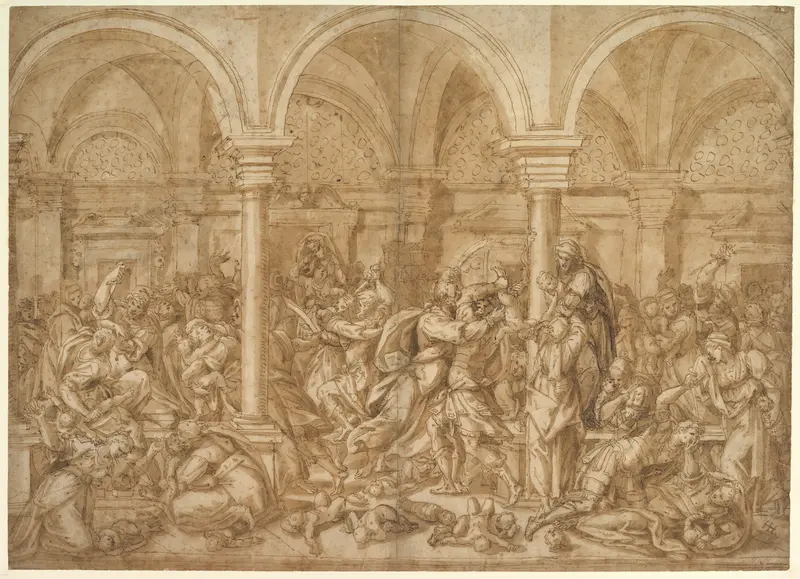 The Massacre of the Innocents Wall Art by Giovanni Battista della Rovere - High-Resolution Digital Print
