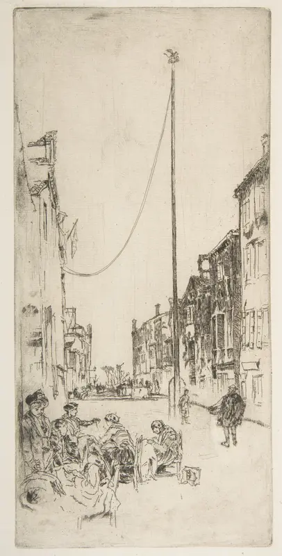 The Mast (The Venetian Mast) Wall Art by James McNeill Whistler - High-Resolution Digital Print