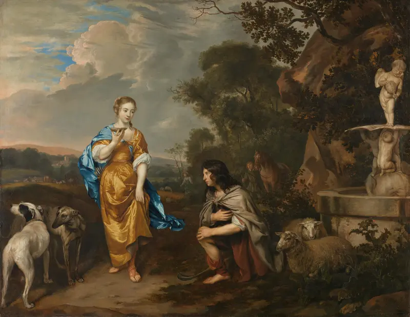 The Meeting of Granida and Daifilo Wall Art by Unknown - High-Resolution Digital Print