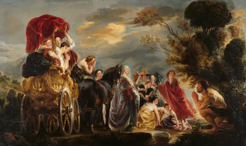 The Meeting of Odysseus and Nausicaa Wall Art by Unknown - High-Resolution Digital Print