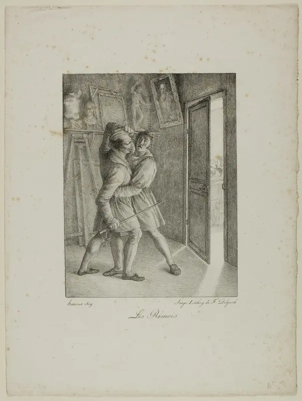 The Men from Rheims Wall Art by Louis Hersent - High-Resolution Digital Print