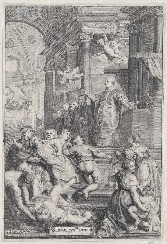 The Miracles of Saint Ignatius of Loyola Wall Art by Theodor van Merlen II - High-Resolution Digital Print
