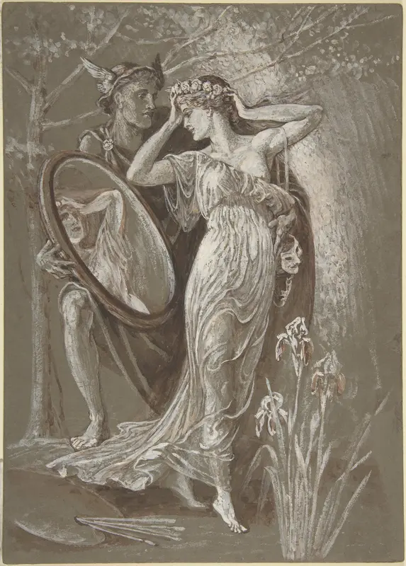 The Mirror of Venus, or L'Art et Vie (Art and Life) Wall Art by Walter Crane - High-Resolution Digital Print