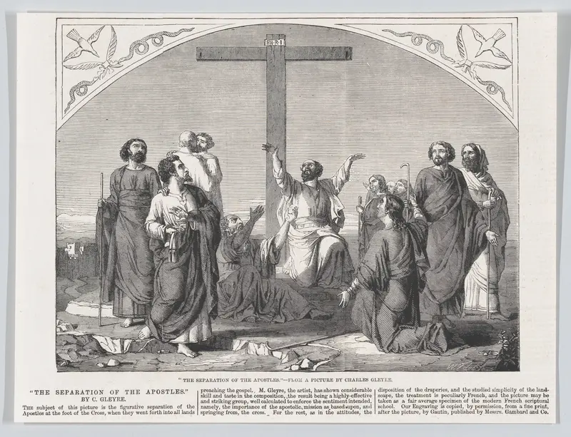 The Mission of the Apostles, from "Illustrated London News" Wall Art by William Luson Thomas - High-Resolution Digital Print