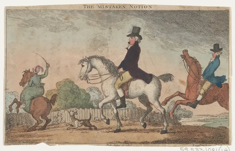 The Mistaken Notion Wall Art by Thomas Rowlandson - High-Resolution Digital Print