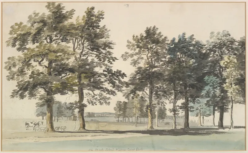The Moat Island, Windsor Great Park Wall Art by Thomas Sandby - High-Resolution Digital Print
