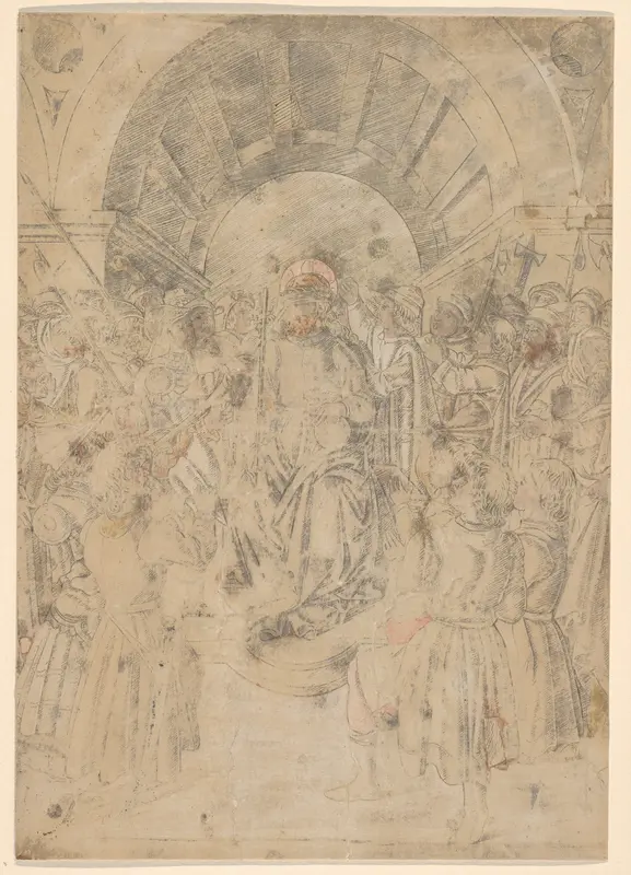 The Mocking of Christ, from "Life of the Virgin and Christ" Wall Art by Francesco Rosselli - High-Resolution Digital Print