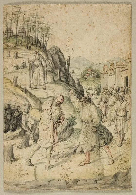 The Mocking of Elisha Wall Art by Jean Poyet - High-Resolution Digital Print