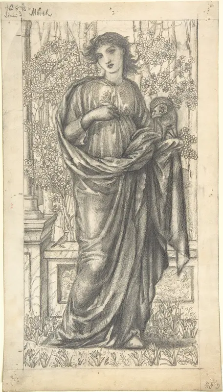 The Month of March Wall Art by Sir Edward Burne-Jones - High-Resolution Digital Print