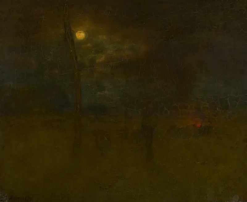 The Moon at Night Wall Art by George Inness - High-Resolution Digital Print