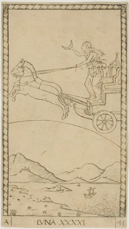 The Moon, plate 41 from Planets and Spheres