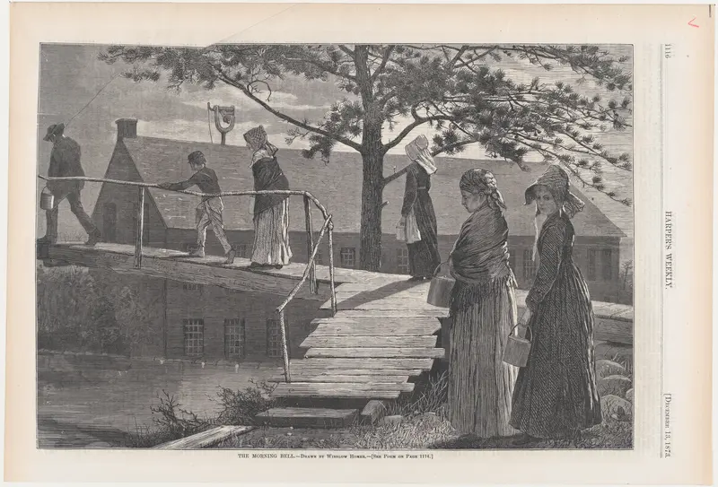 The Morning Bell (from "Harper's Weekly," Vol. XVII) Wall Art by Winslow Homer - High-Resolution Digital Print