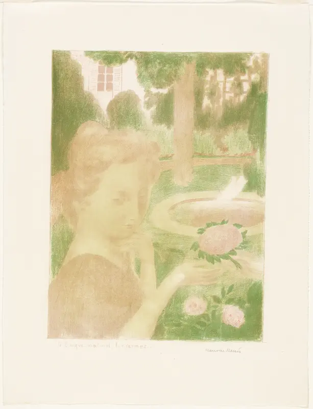 The Morning Bouquet, Tears, plate three from Love Wall Art by Maurice Denis - High-Resolution Digital Print