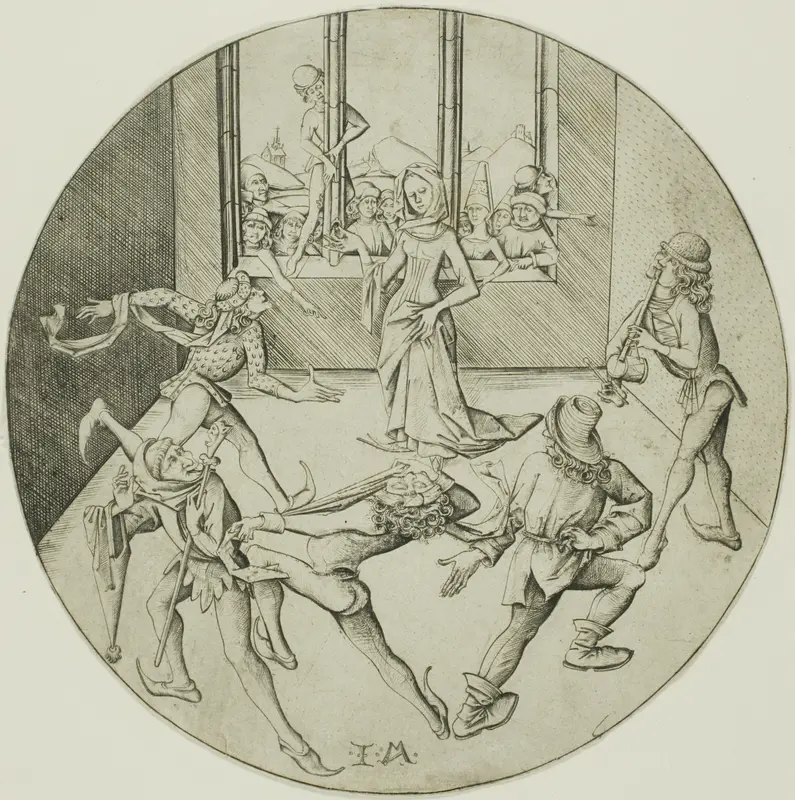 The Morris Dancers Wall Art by Israhel van Meckenem, the younger - High-Resolution Digital Print