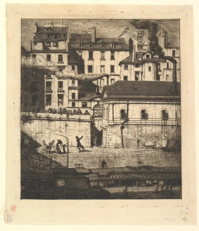 The Mortuary, Paris (La Morgue) Wall Art by Charles Meryon - High-Resolution Digital Print