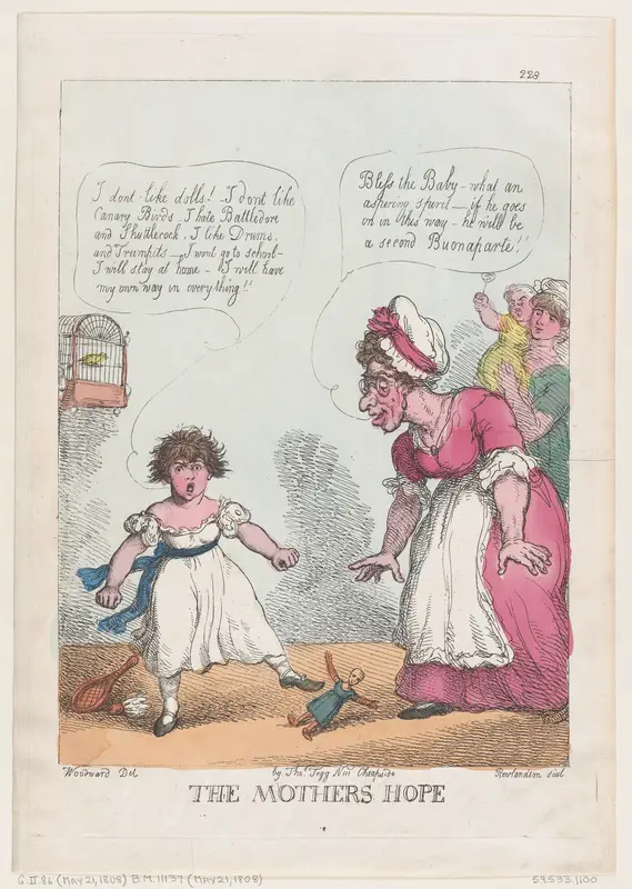 The Mother's Hope Wall Art by Thomas Rowlandson - High-Resolution Digital Print