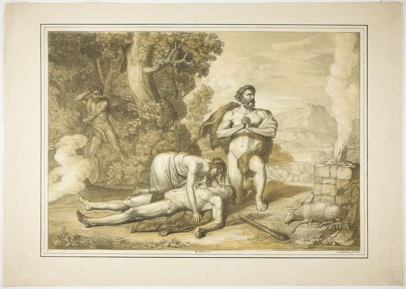 The Mourning of the Dead Abel Wall Art by Joseph Anton Rhomberg - High-Resolution Digital Print