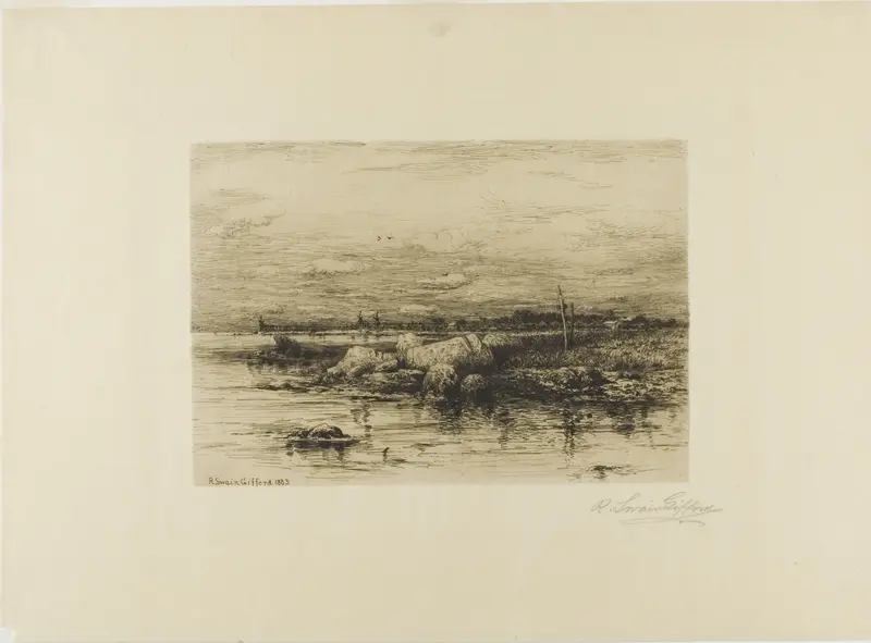 The Mouth of the Apponagansett Wall Art by Robert Swain Gifford - High-Resolution Digital Print