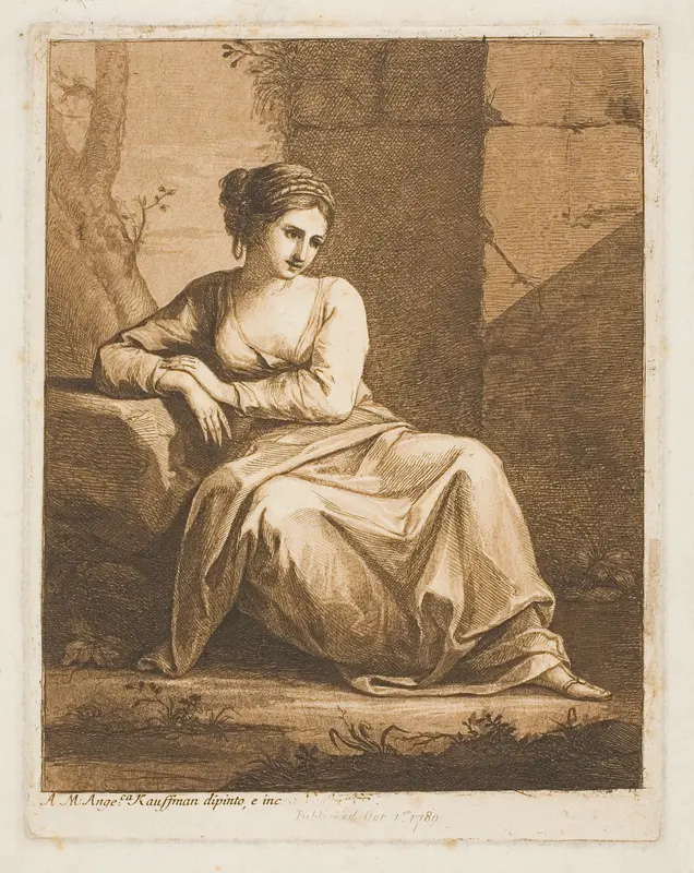 The Muse Wall Art by Angelica Kauffmann - High-Resolution Digital Print