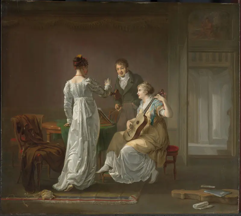 The Music Lesson Wall Art by Louis Moritz - High-Resolution Digital Print