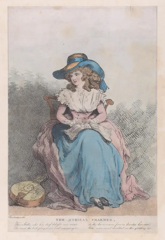 The Musical Charmer Wall Art by Thomas Rowlandson - High-Resolution Digital Print