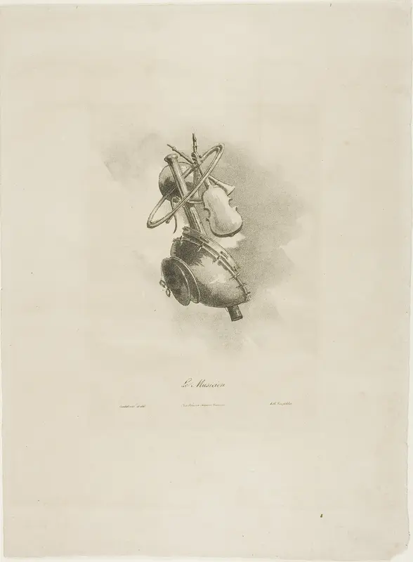 The Musician, from Arts et Métiers Wall Art by Bernard Gaillot - High-Resolution Digital Print