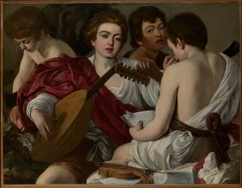 The Musicians Wall Art by Caravaggio (Michelangelo Merisi) - High-Resolution Digital Print