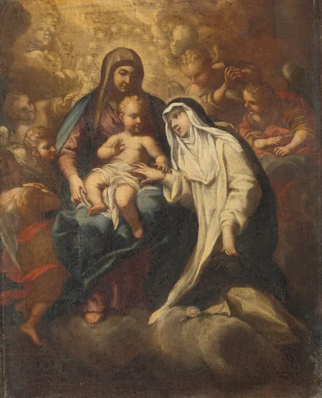 The Mystic Marriage of St Rose of Lima Wall Art by Unknown - High-Resolution Digital Print