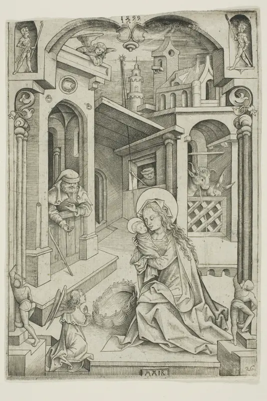 The Nativity Wall Art by Nicolaus Alexander Mair von Landshut - High-Resolution Digital Print