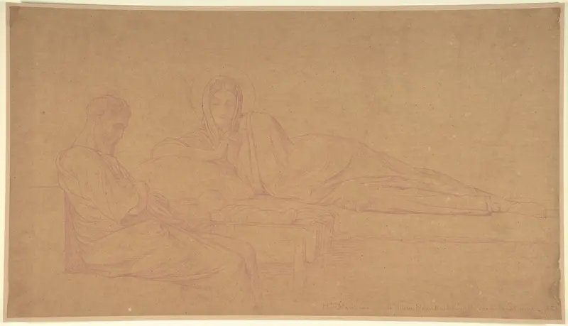 The Nativity Wall Art by Hippolyte Flandrin - High-Resolution Digital Print
