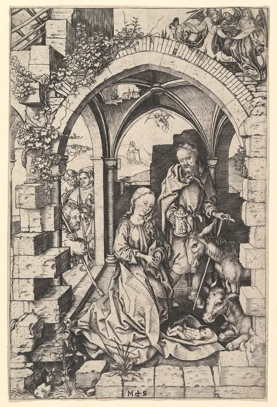 The Nativity Wall Art by Martin Schongauer - High-Resolution Digital Print