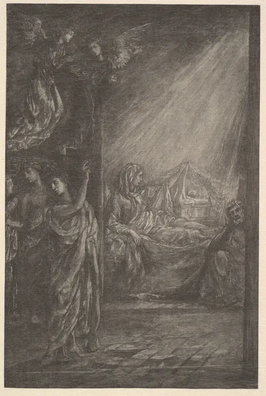 The Nativity Wall Art by John La Farge - High-Resolution Digital Print