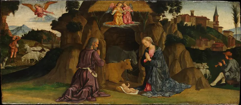 The Nativity Wall Art by Antoniazzo Romano (Antonio di Benedetto Aquilio) - High-Resolution Digital Print