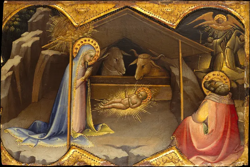 The Nativity Wall Art by Lorenzo Monaco (Piero di Giovanni) - High-Resolution Digital Print