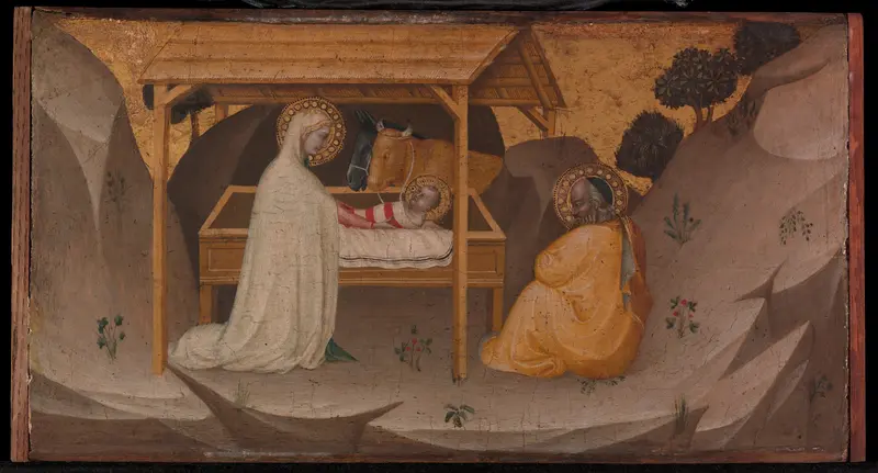 The Nativity Wall Art by Puccio di Simone - High-Resolution Digital Print