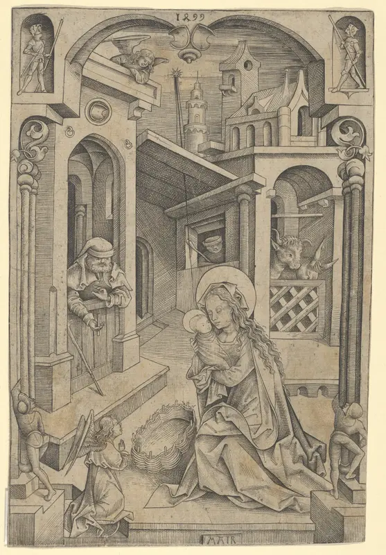 The Nativity Wall Art by Mair von Landshut - High-Resolution Digital Print