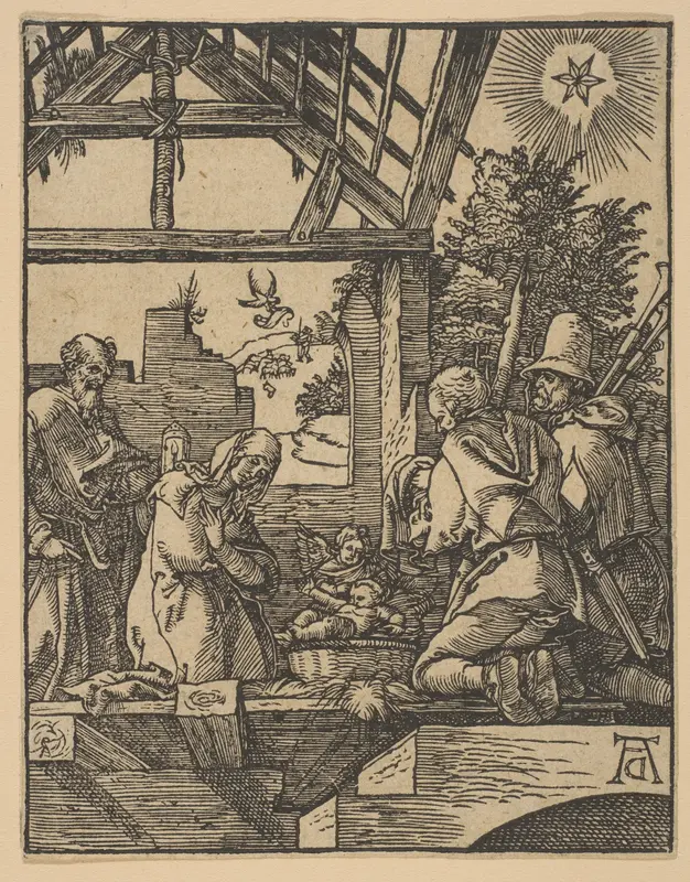 The Nativity (copy) Wall Art by Albrecht Dürer - High-Resolution Digital Print