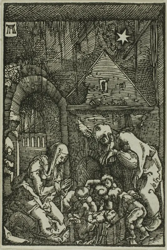The Nativity, from The Fall and Redemption of Man Wall Art by Albrecht Altdorfer - High-Resolution Digital Print