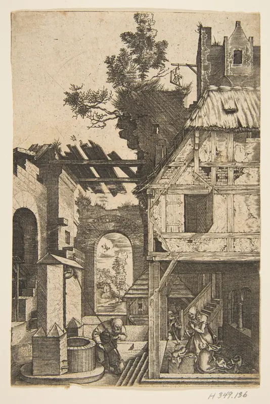 The Nativity (reverse copy) Wall Art by Albrecht Dürer - High-Resolution Digital Print