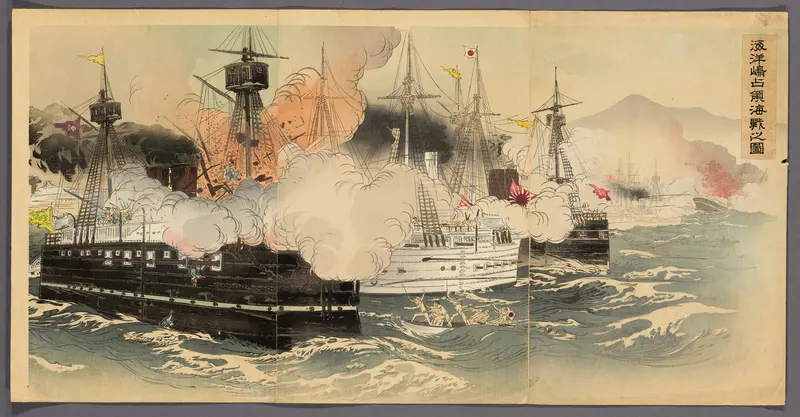 The Naval Battle and Capture of Haiyang Island (Kaiyoto senryo kaisen no zu)