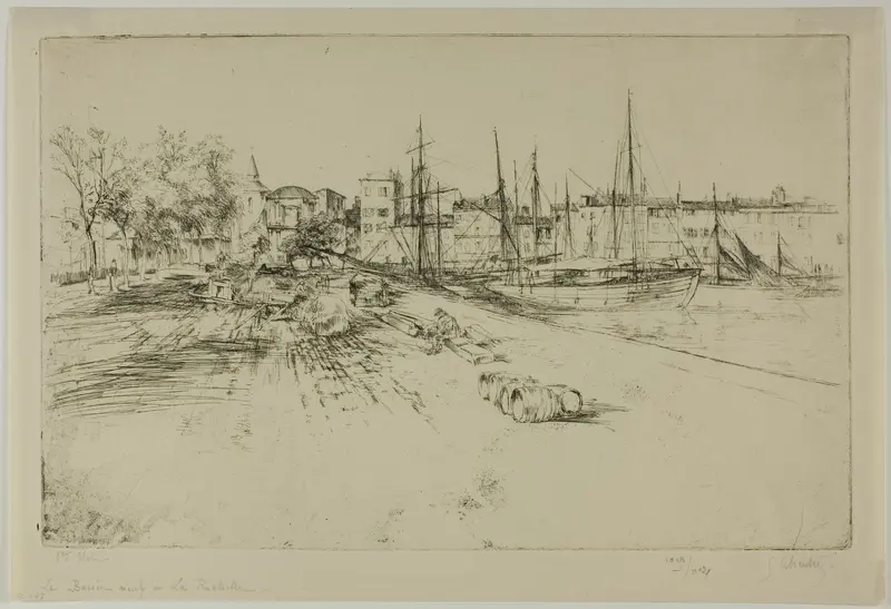 The New Dock at la Rochelle Wall Art by Gustave Leheutre - High-Resolution Digital Print