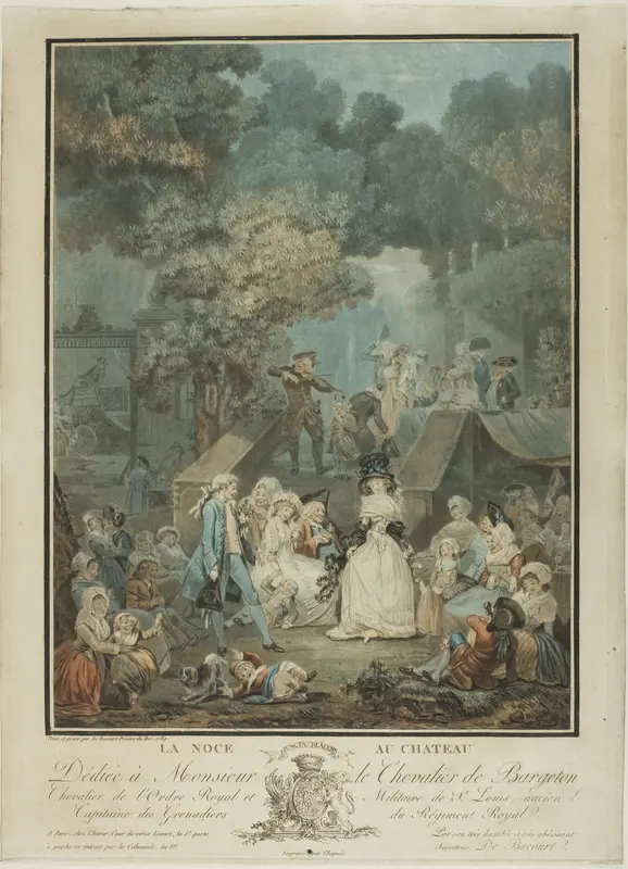 The Night at the Chateau Wall Art by Philibert Louis Debucourt - High-Resolution Digital Print