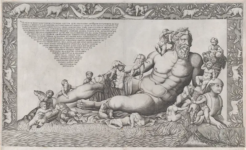 The Nile, from "Speculum Romanae Magnificentiae" Wall Art by Nicolas Beatrizet - High-Resolution Digital Print