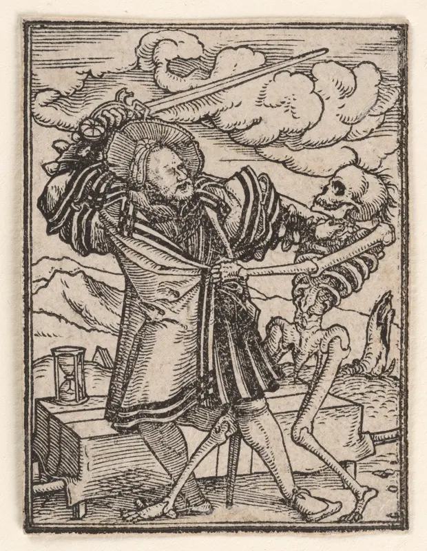 The Nobleman, from "The Dance of Death" Wall Art by Hans Holbein the Younger - High-Resolution Digital Print