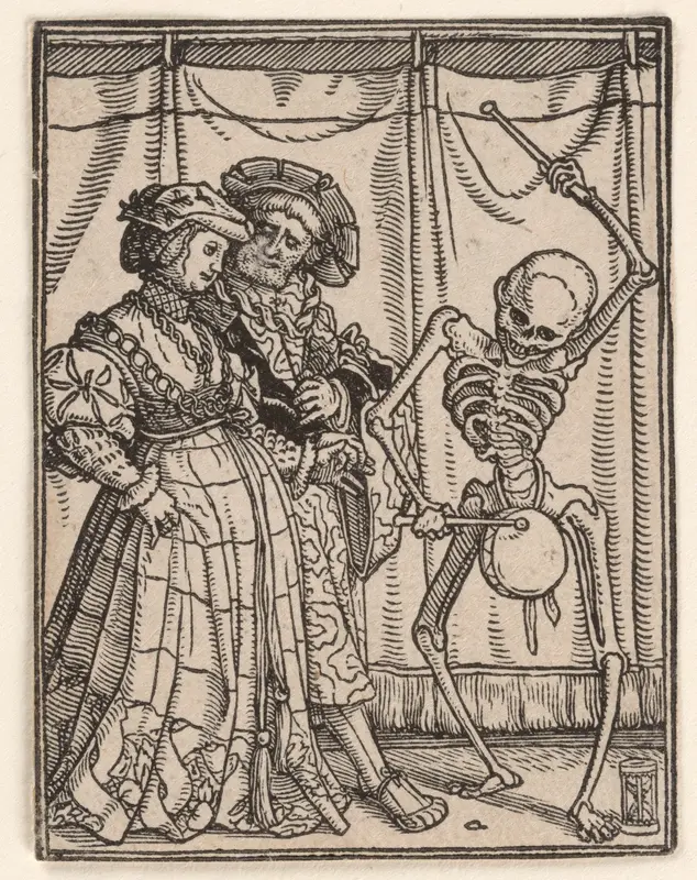 The Noblewoman, from "The Dance of Death" Wall Art by Hans Holbein the Younger - High-Resolution Digital Print