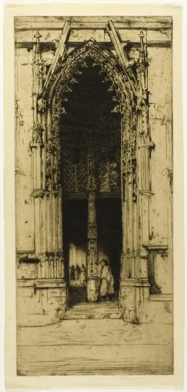 The North Porch, Harfleur Wall Art by David Young Cameron - High-Resolution Digital Print