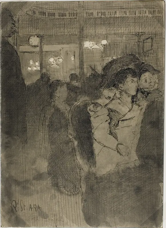 The Old Bedford (recto); The Gallery of the Old Bedford (verso) Wall Art by Walter Richard Sickert - High-Resolution Digital Print